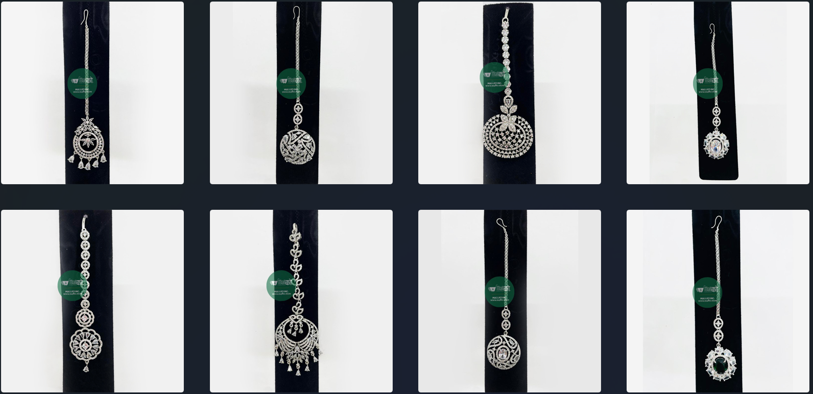 Gold plated maang tika sribandi traditional hair accessory