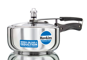 Hawkins Pressure Cooker Stainless Steel Cooker Induction Cooker Silver  Inner Lid