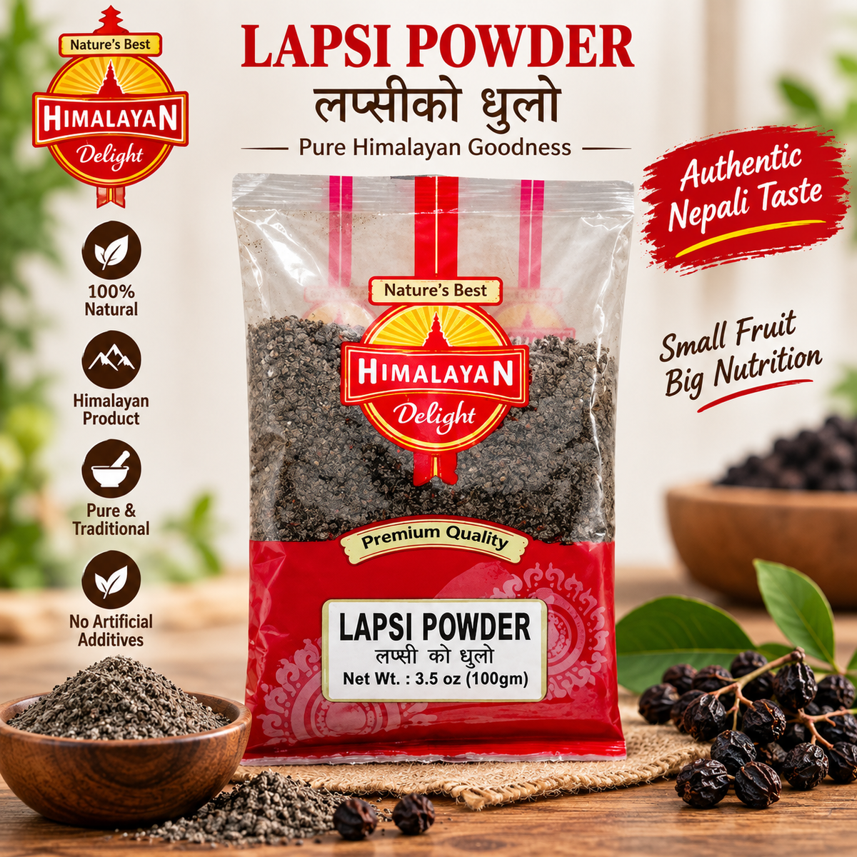 Hog Plum Powder - Lapsi ko Dhulo