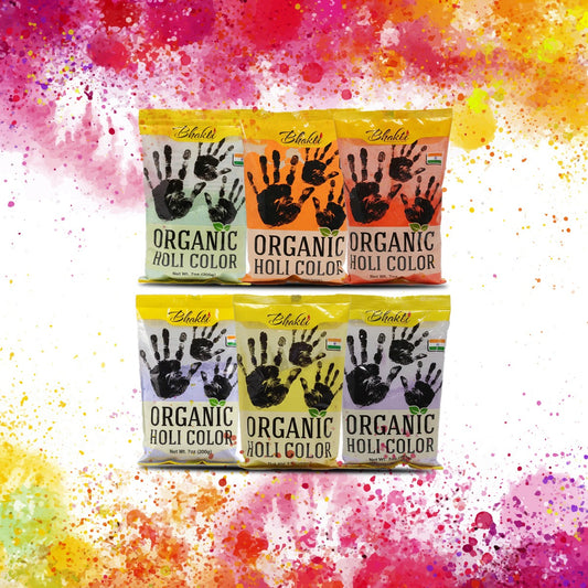 Organic Holi Colors - 6 Packs Special