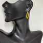 Gold-Plated Crystal Hoop Earrings