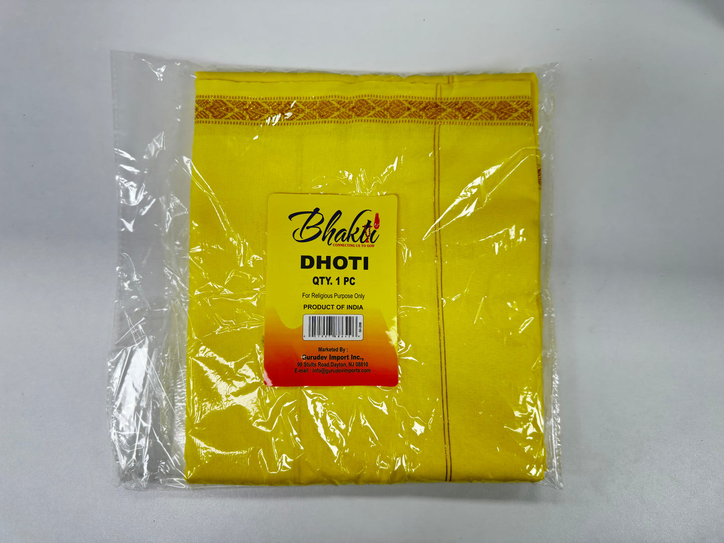 Dhoti - Yellow