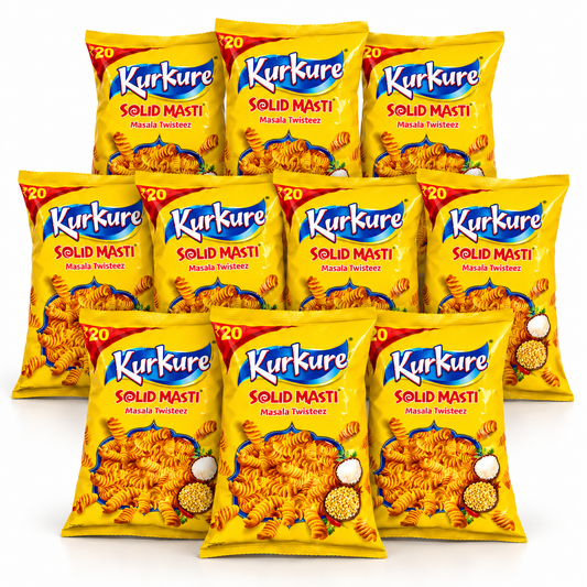 Kurkure Solid Masti Masala Twisteez 10 Pack bundle