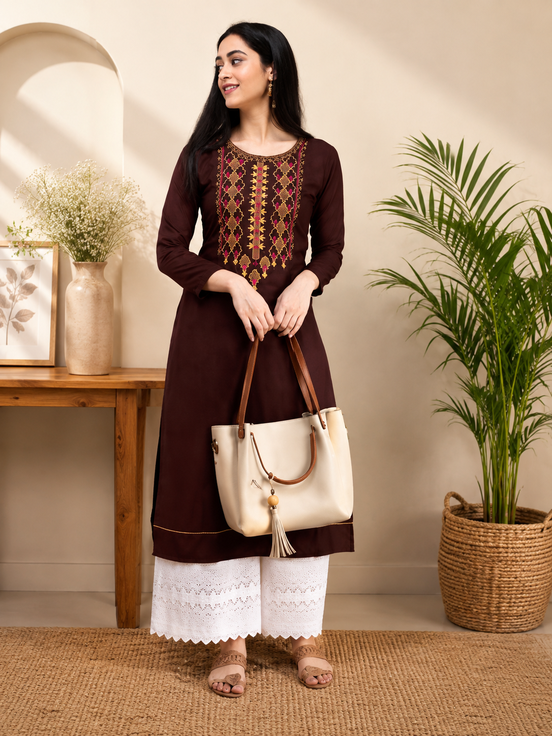 Kurti Kurta Set with Palazzo ethnic wear Nepali/Indian kurti