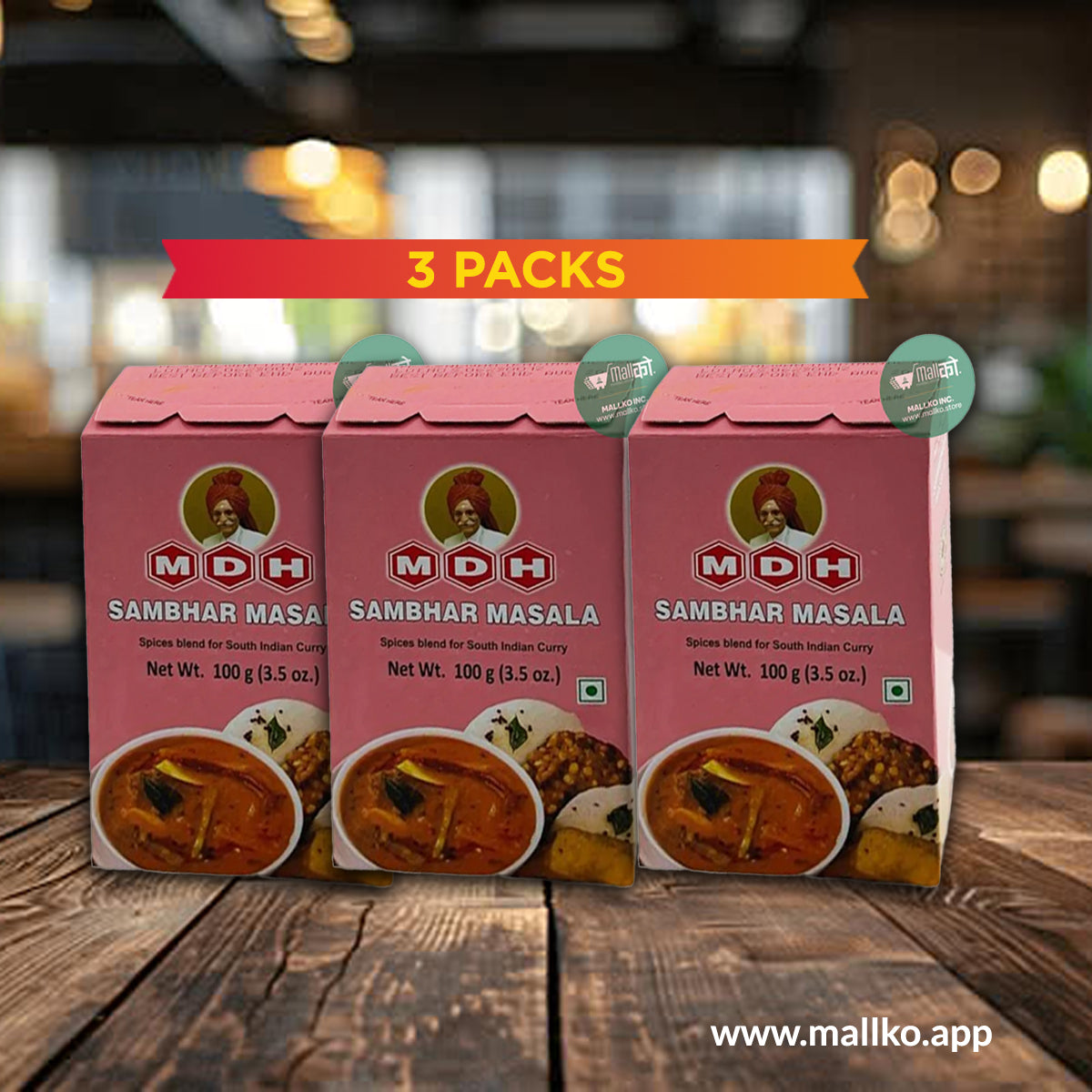 MDH Sambhar Masala 3 packs