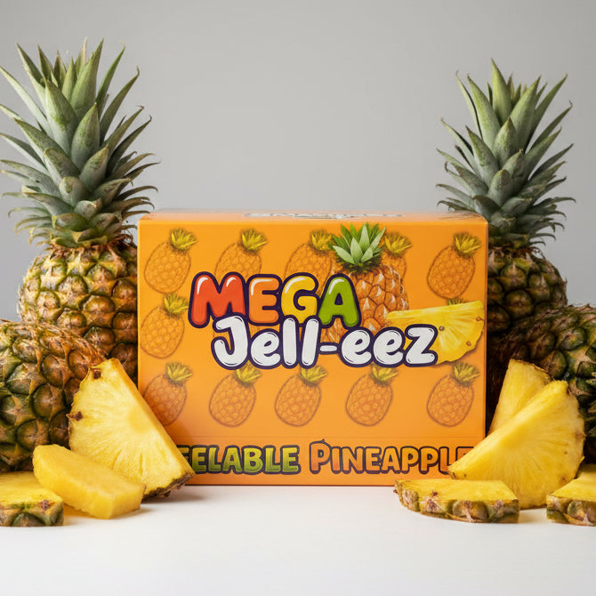 Mega Jeli-eez Peelable Pineapple Gummy Candy