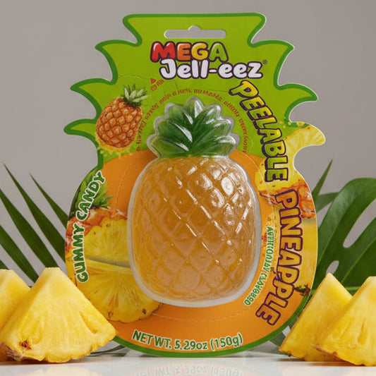 Mega Jeli-eez Peelable Pineapple Gummy Candy