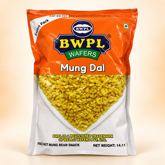 BWPL Mung Dal fried split mung bean snack 400g package