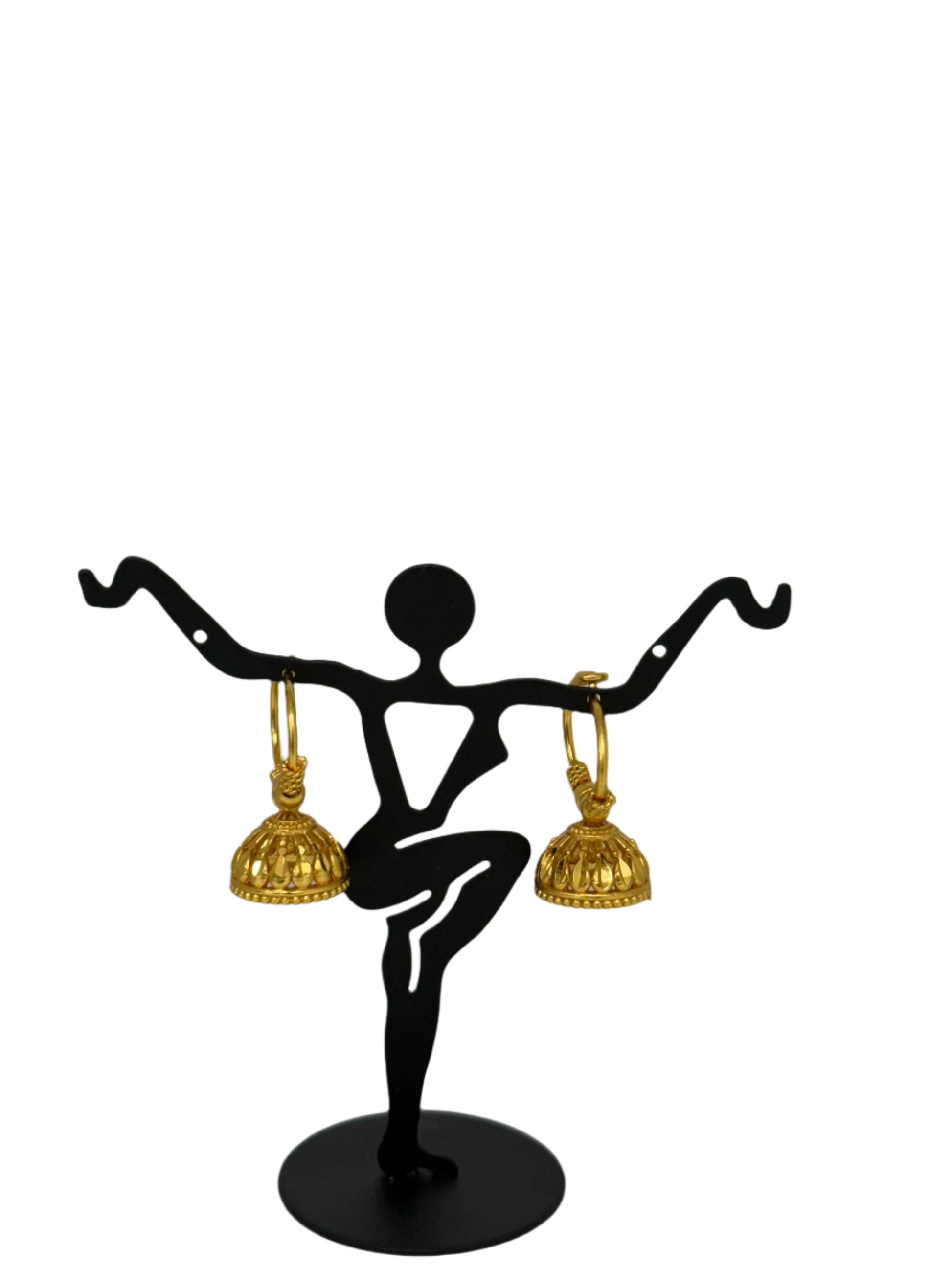 Traditional Nepali Marwari hoop earrings women gold plated