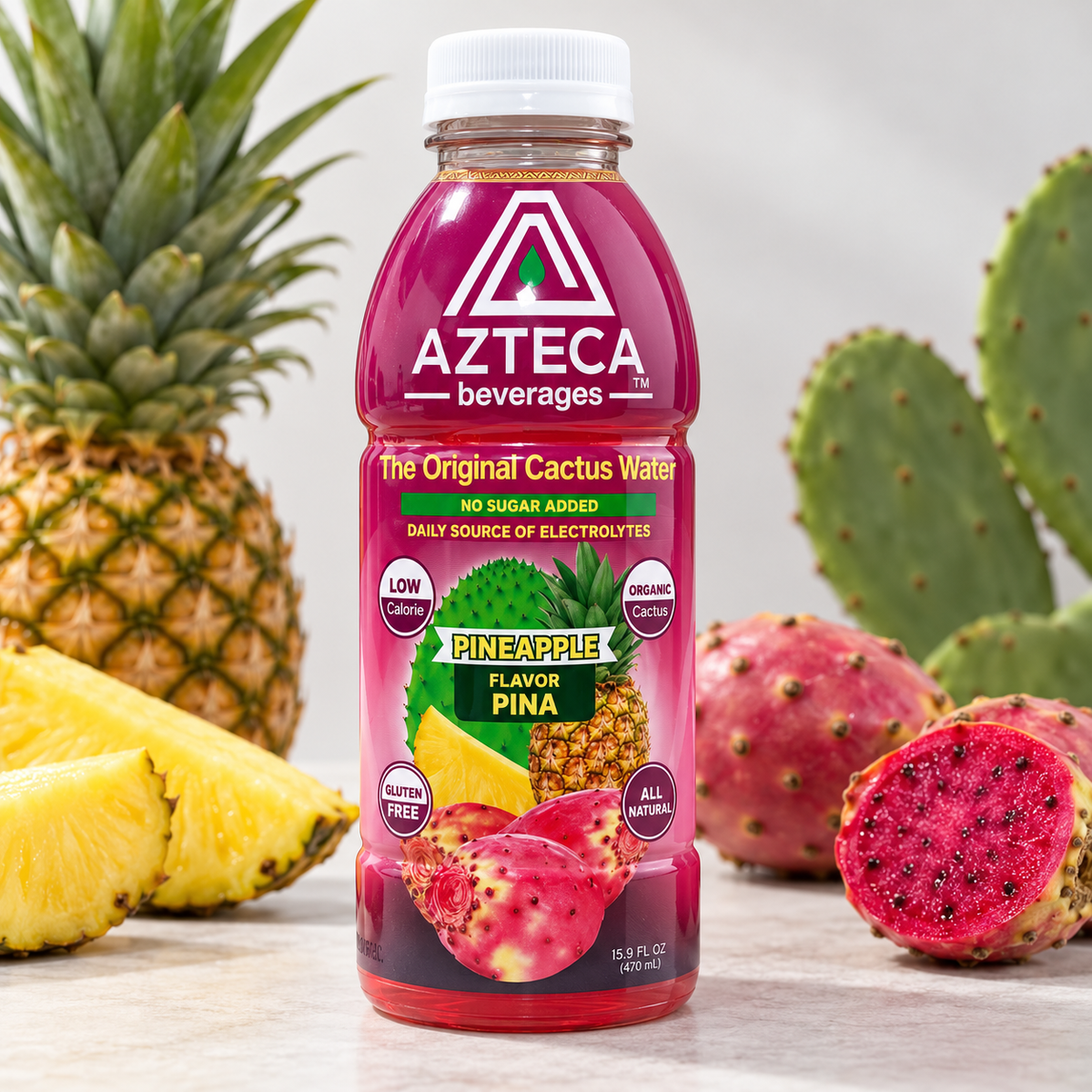 Azteca Pineapple Cactus Water