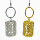 Tibetan Style Prayer Wheel Keychains in Gold and Silver Tone