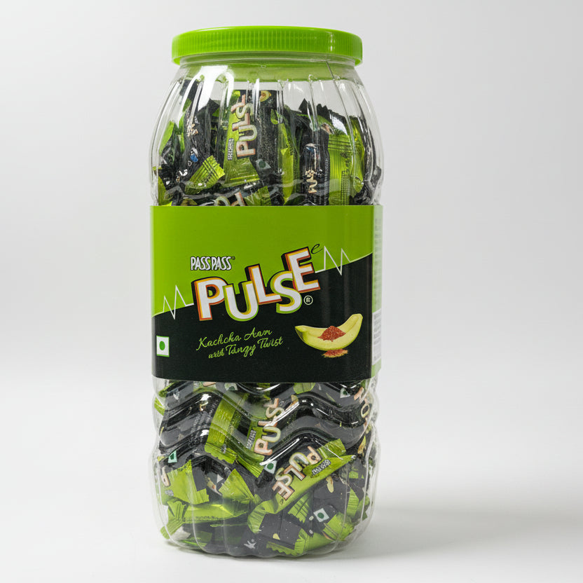 Pulse Kachcha Aam Tangy Candy Jar (665g) | Pass Pass Green Mango – Mall ko