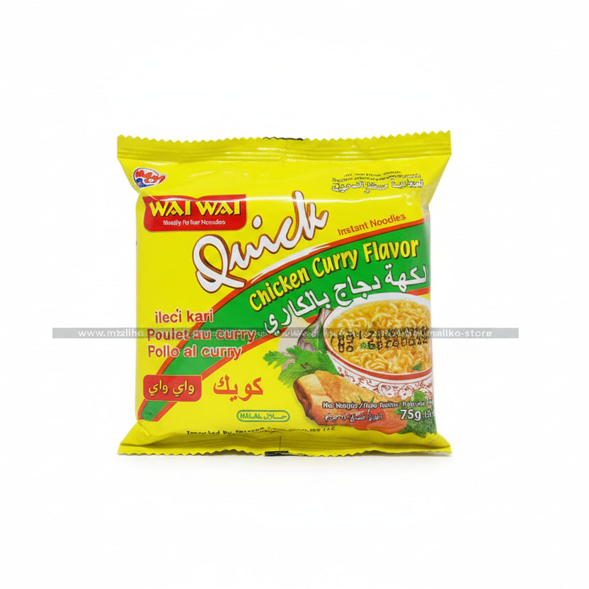 Wai wai quick chicken curry flavor noodle