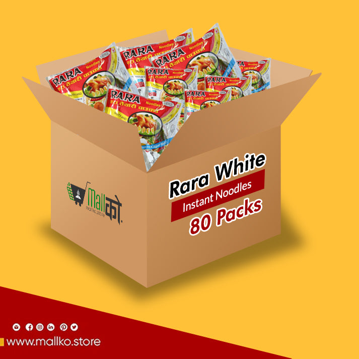Rara white instant noodles 80 packets