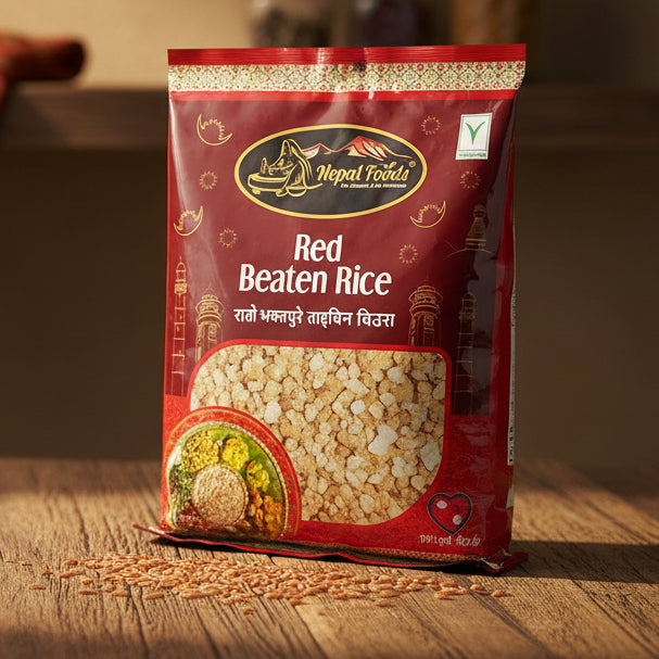 Beating Rice Nepal Foods Red Beaten Rice | Authentic Bhaktapure Taichin Chiura – Mall ko