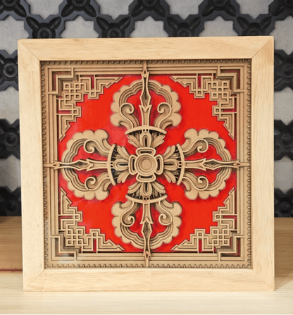 Ashtamangala Bajra Sacred Frame