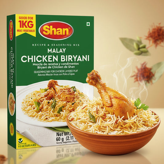 Shan Malay Chicken Biryani Masala & Seasoning Mix 60g