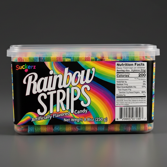 Snackeez Rainbow Strips artificially flavored candy 52.9 oz package