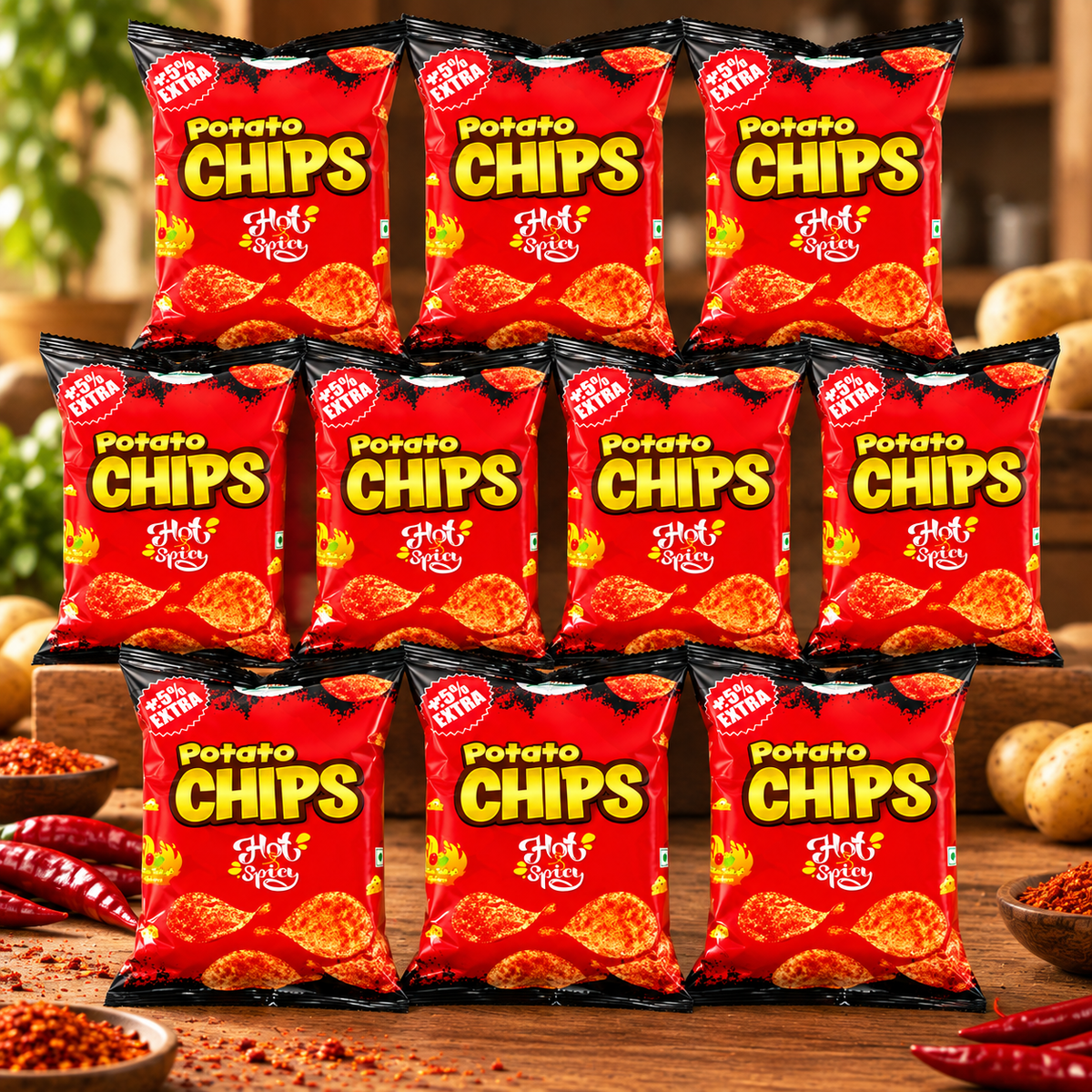 Century Potato Chips - Hot & Spicy