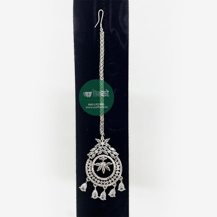 Sribandi maang tika gold finish for wedding and festivals