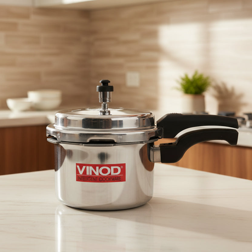 Induction-Friendly Stainless Steel Pressure Cooker