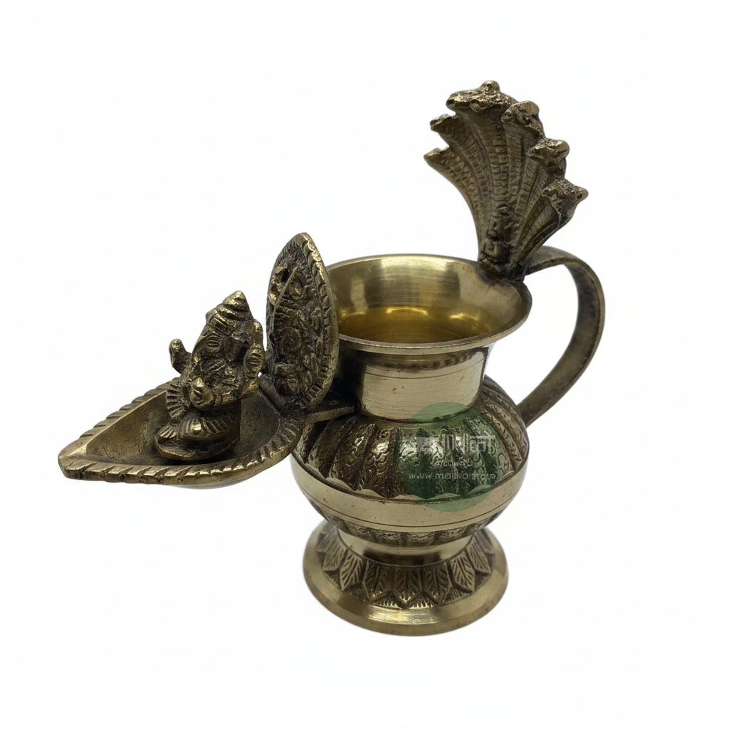 Nepali Brass Sukunda Oil Lamp