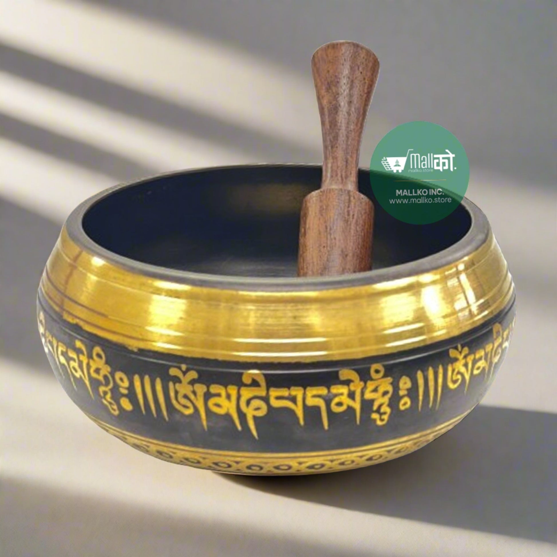 Singing bowl set for yoga, chakra balancing, and healing