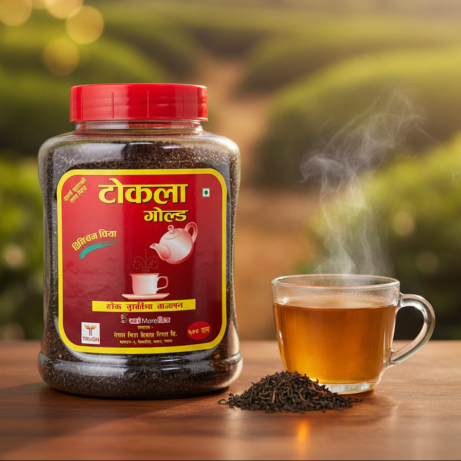 Tokla Gold Premium Black Tea 1kg Plastic Jar