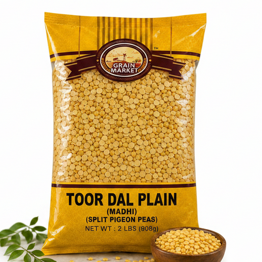 Grain Market Toor Dal Plain Madhi Split Pigeon Peas 2 lbs 908g