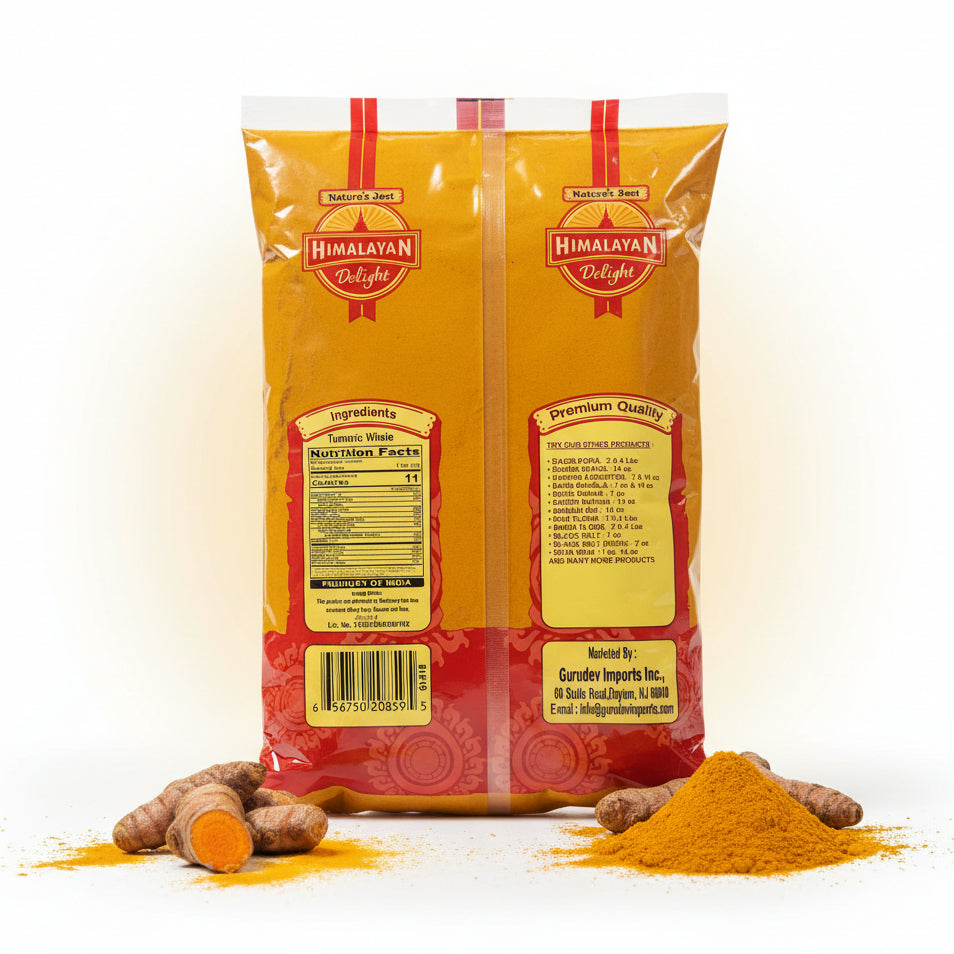 Premium Turmeric Powder (Haldi / Besar) – 4 lbs Bulk Pack | Restaurant & Catering Size