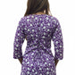 Purple Ethnic Motif Square Neck Top