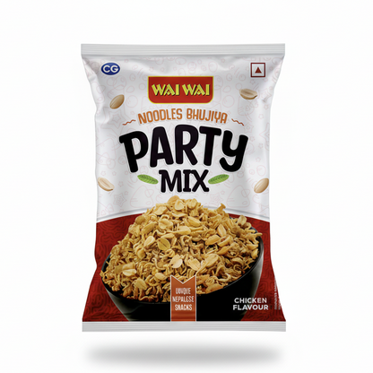 Mallko Store USA Wai Wai Party Mix Chicken Bhujiya with Peanuts