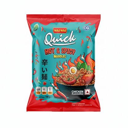 Wai Wai Quick Hot & Spicy Noodles