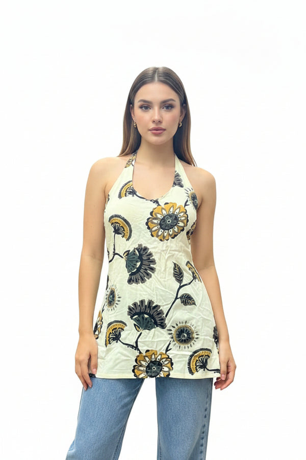 Halter Neck Short Kurti