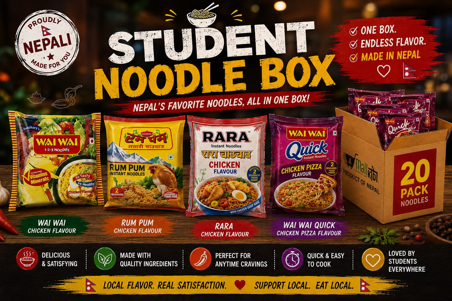 Students' Noodle Box-Non Veg