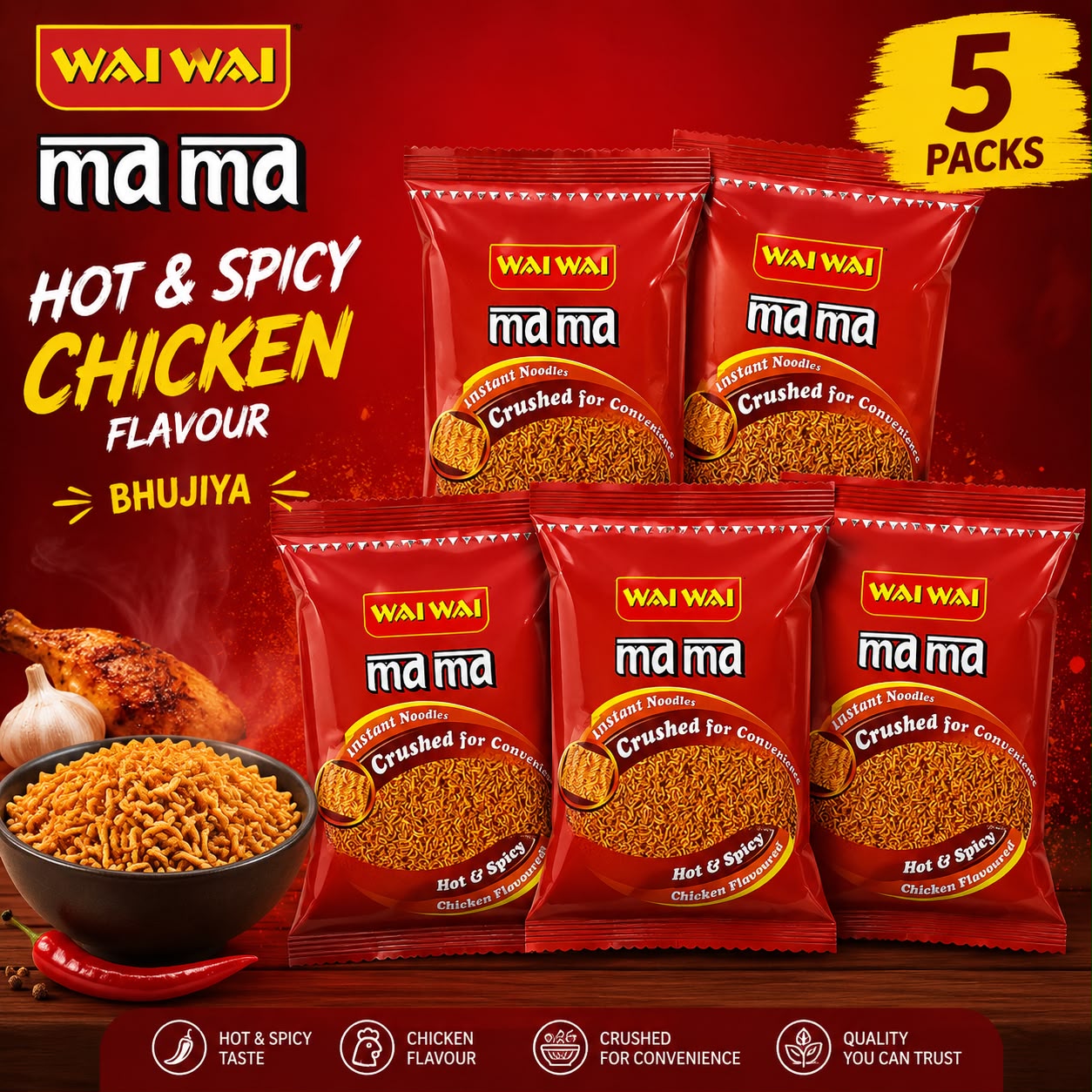 Wai Wai Mama Bhujiya
