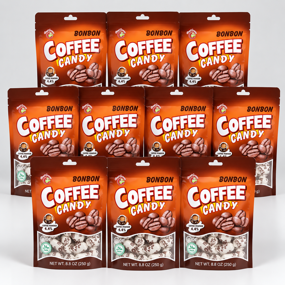 Chun Guang Bonbon Coffee Candy 10 pack bundle with 250g bags