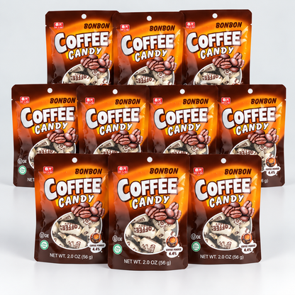 Chun Guang Bonbon Coffee Candy 10 pack bundle with 56g bags
