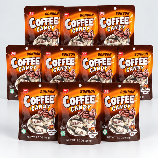 Chun Guang Bonbon Coffee Candy 10 pack bundle with 56g bags
