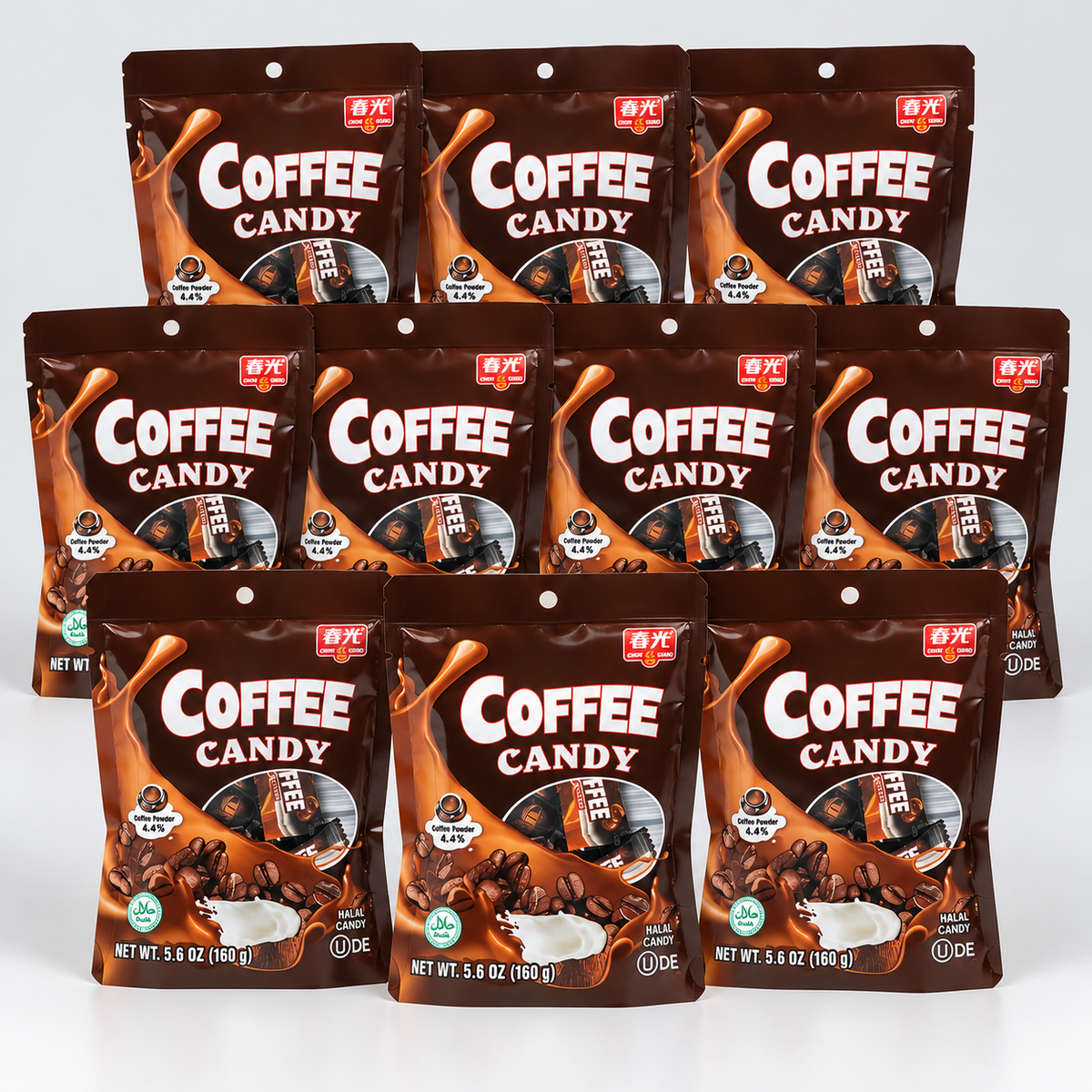 Chun Guang Coffee Hard Candy 10 pack bundle with 160g bags