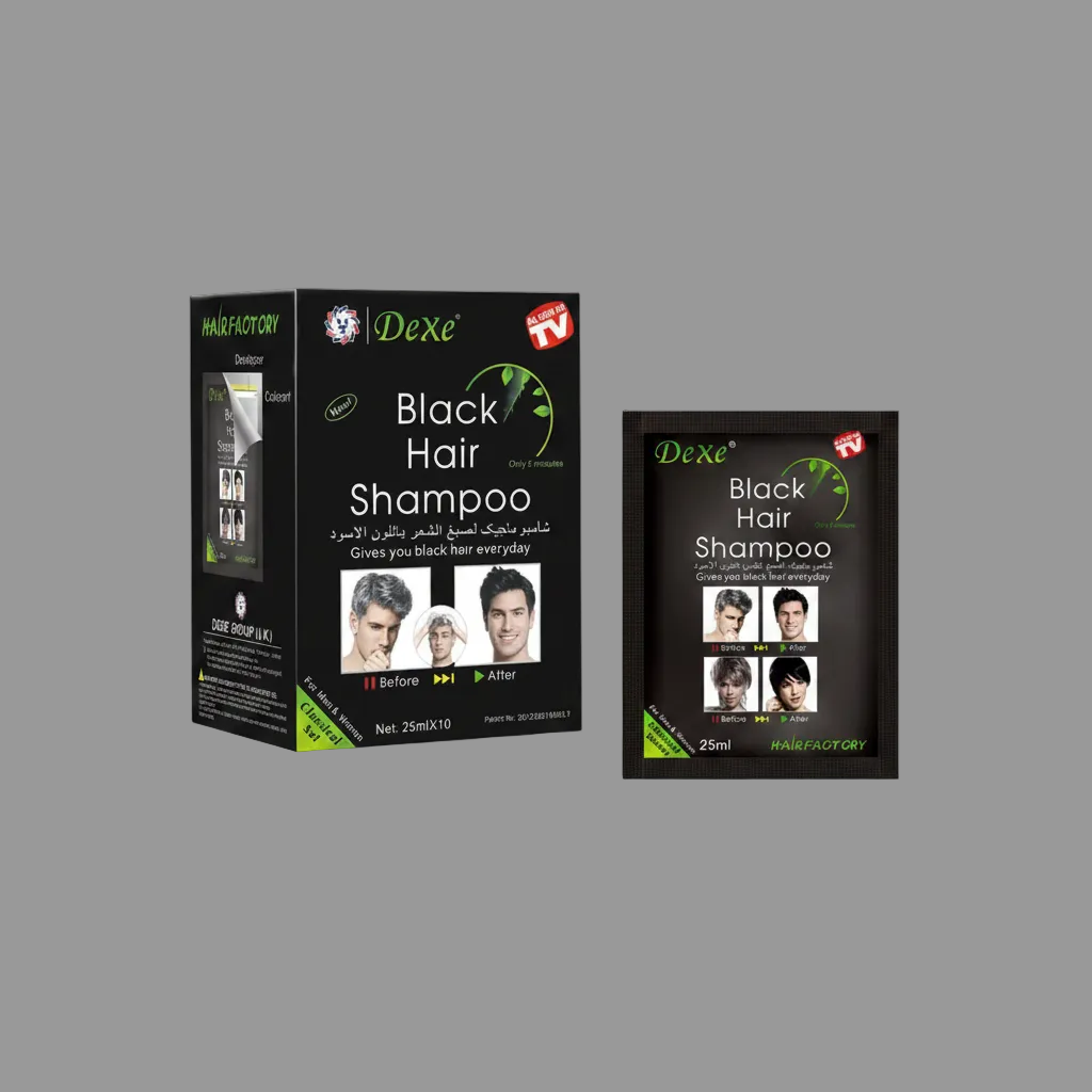 Black hair shampoo by dexe