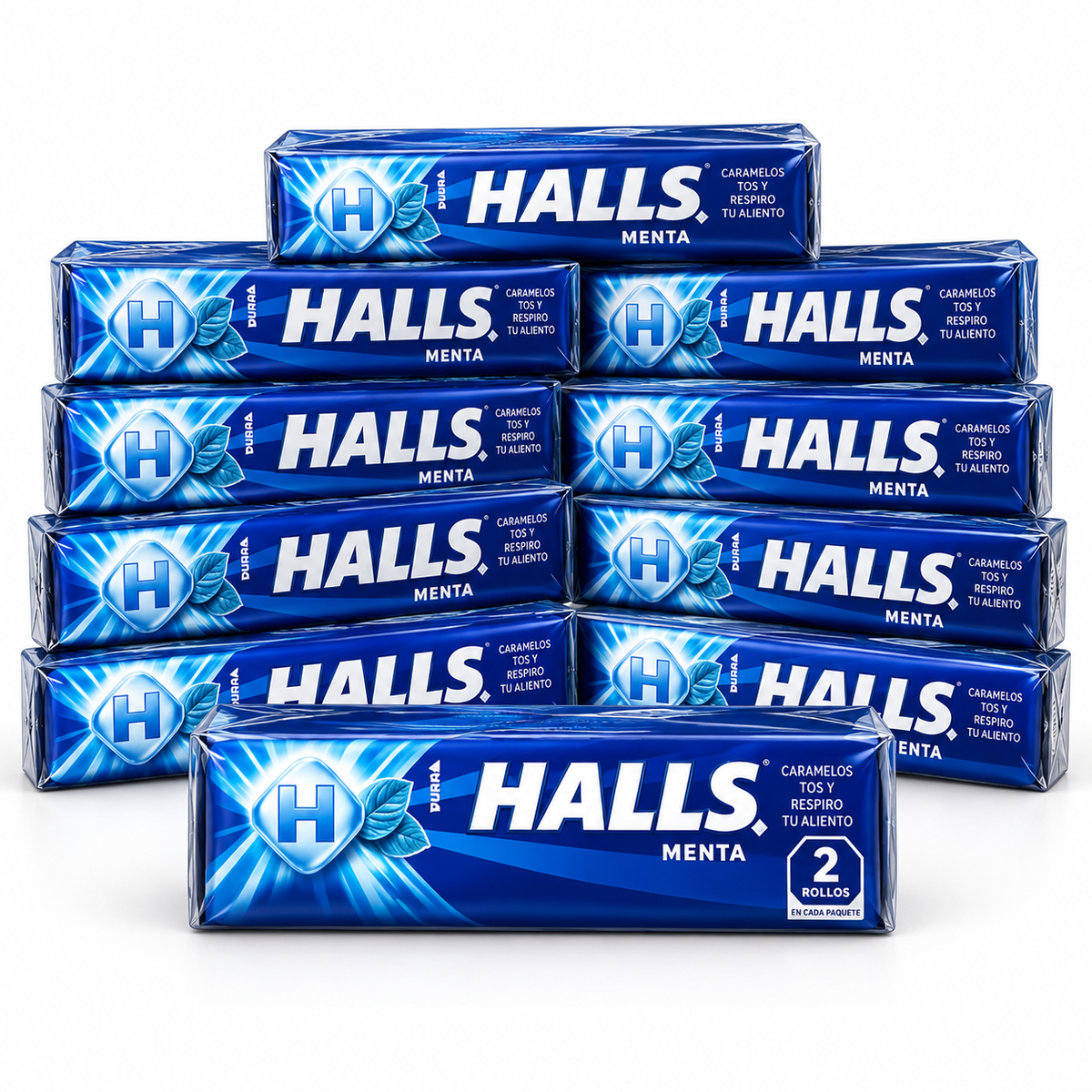 HALLS Menta Mint Hard Candy 10 Pack bundle