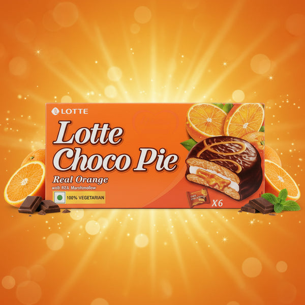 Lotte Choco Pie Choco Burst – 100% Vegetarian (Pack of 6) – Mall ko