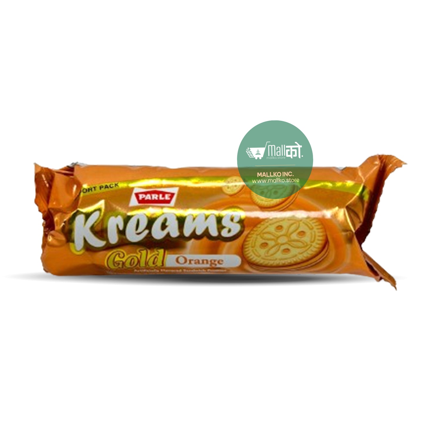 Parle Kreams Gold Orange Cookies - 66.72g