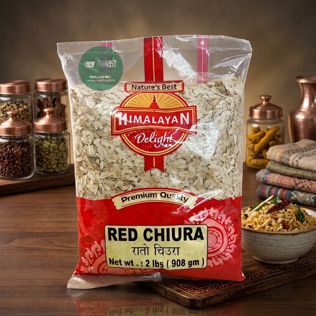 NepaliRedBeatenRice rato chiura