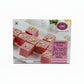 Karachi Bakery Rose Soan Papdi authentic pink floral dessert box front.