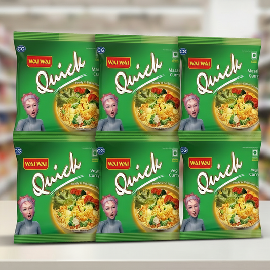 Waiwai quick veg curry 6 pack