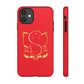 Red Tough Ganesh Phone Case