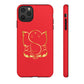 Red Tough Ganesh Phone Case