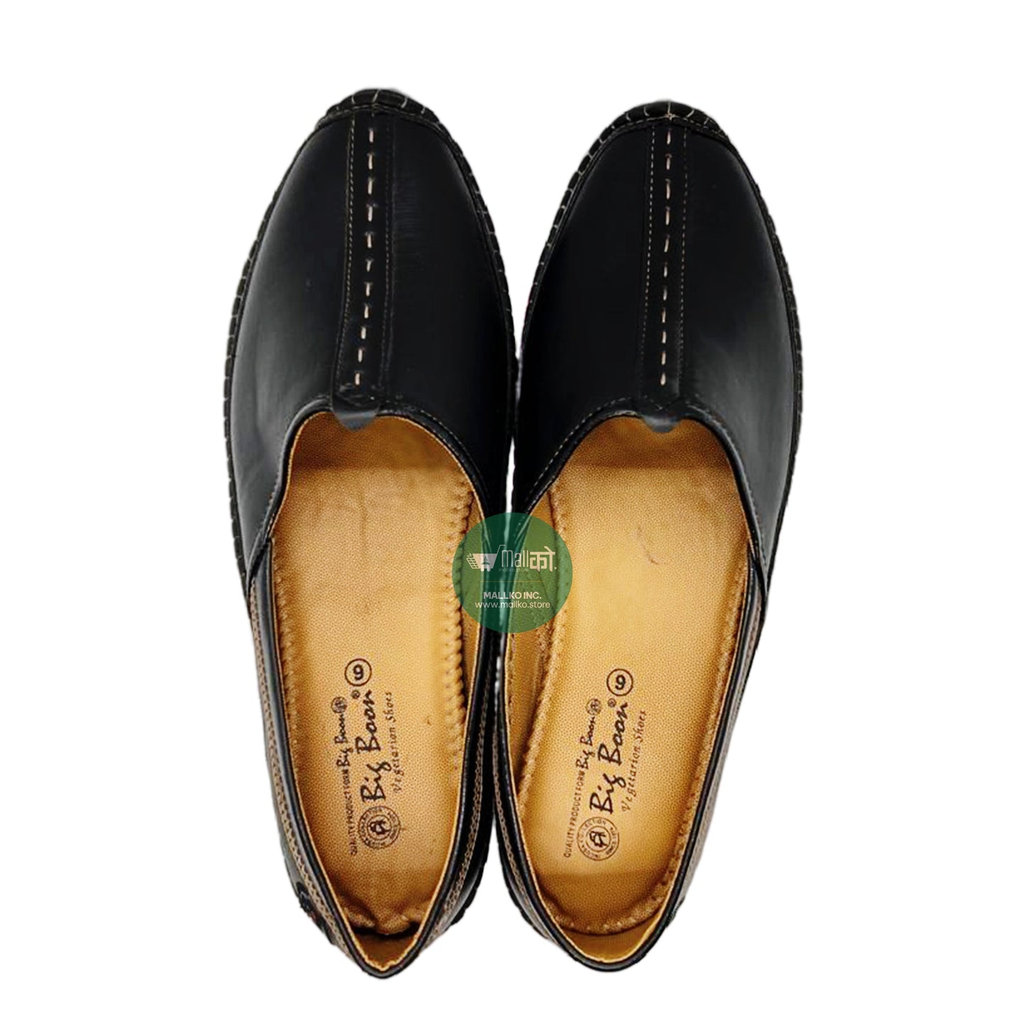 Men's Leather Loafers (Black)